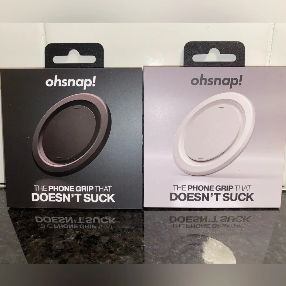 ✨OhSnap! - “Snap Grip Luxe” 2PC Bundle Magnetic Phone Grip - New/Sealed✨